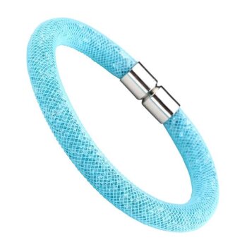 Armband Flying Diamond Aqua Glam mit Magnetverschluss