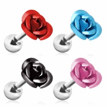 1 Stck Helix Tragus  Ohrpiercing Rosenblte  316 L...