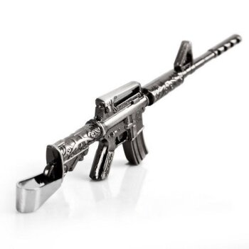 Gewehr Anhänger 316 L EDELSTAH L inkl. Kette im Etui