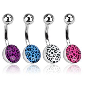 Bauchnabel Piercing LEO DELUXE 316 L Edelstahl - Farbwahl