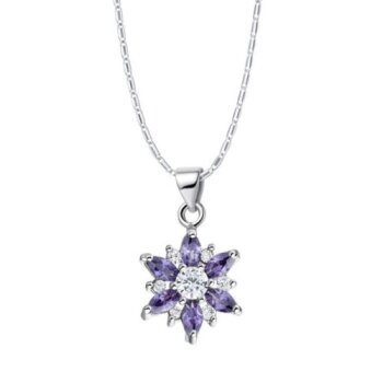 Anhänger Stern weißer Topas & Amethyste vergoldet inkl....