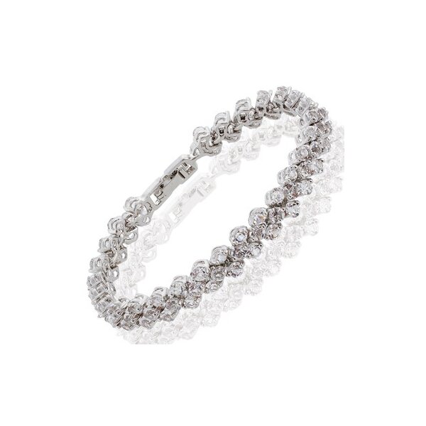 Armband Magic GLAM weiße Topase vergoldet mit Topasen im Etui