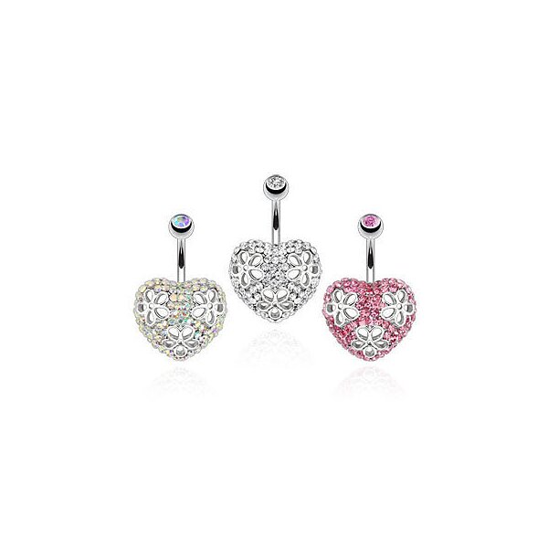 Lippenpiercing aus Chirurgenstahl lila mit weißem Strass Stein 
