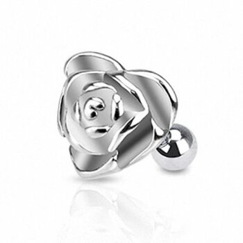 1 Stück Helix Tragus Ohrpiercing Rosen Herz Relief 316 L...