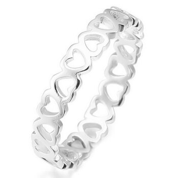 Herz Silberring  " Infinity Heart"  aus 925...