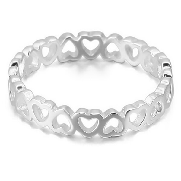 Gr. 60 Herz Ring   Infinity Heart  aus 925 Silber  im Etui  Gr. 60 - Durchmesser 19,0 mm