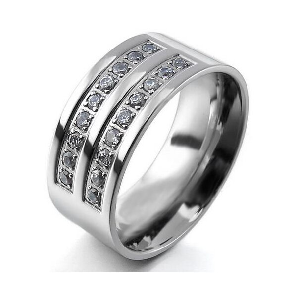 Ring Brilliant Glam 316L Edelstahl im Etui