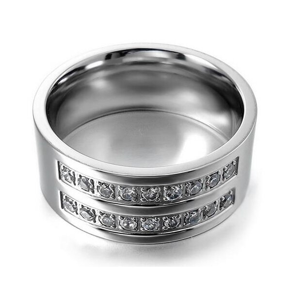 Ring Brilliant Glam 316L Edelstahl im Etui