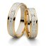 SET Eheringe / Trauringe "Liebe ist Alles" 5 mm in Gelbgold/ Weißgold im Etui mit Gravur