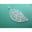 Kette  Blatt klein silberfarben inkl. Kette  im weißen Organza Beutel EDEL