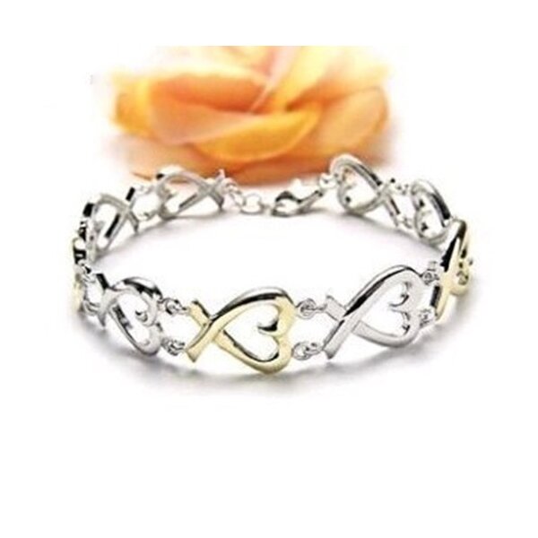 Armband Schleife   Silber  im weißen Organza Beutel