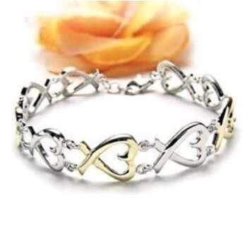 Armband Schleife Silber im weißen Organza Beutel