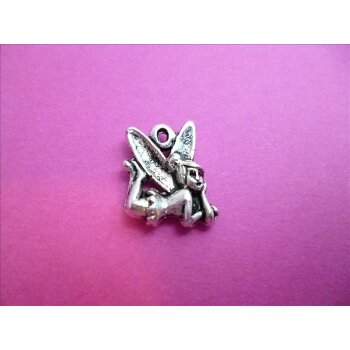 Tibet Silber Anhänger Elfe mini im Organza Beutel