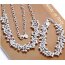 Schmuck Set Kette & Armband  Bella silbernefarben im Organza Beutel EDEL