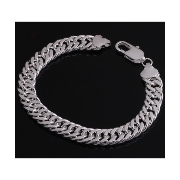 Armband Mens World Silber im Etui
