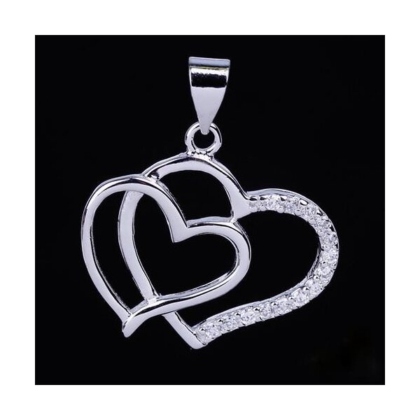 Herz Anhänger Infinity Love 925 Silber inkl....