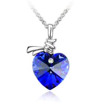 149,99 € Silber FOREVER 925 Royal blau YOU LOVE Anhänger r, Herz Zirkonia I aus