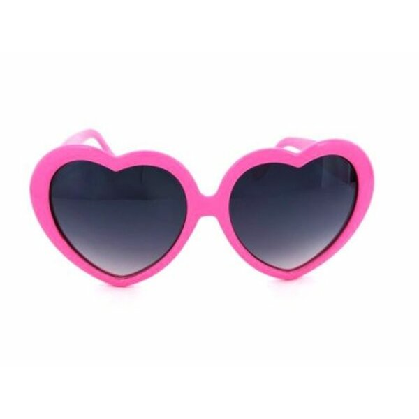 Sonnenbrille Herz Farbwahl im Organza Beutel pinke Brille