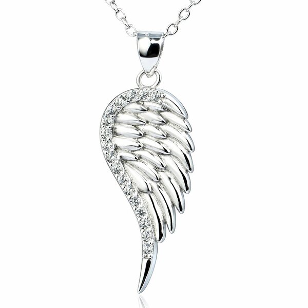 Angel wings pendant  my Angel  925 silver
