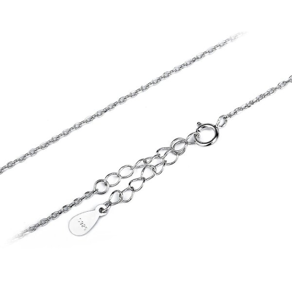 Collier Silber oriental Flower mit Zirkonias 925 Silber...