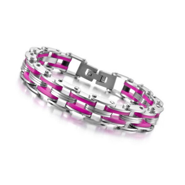 Armband pink 316 L Edelstahl im Etui