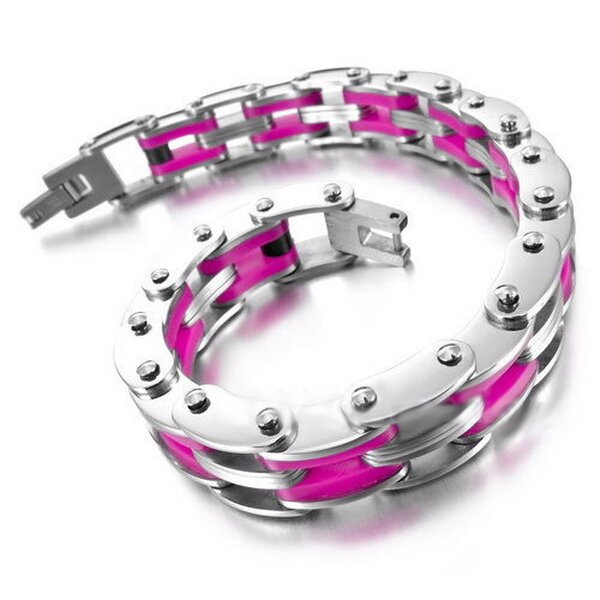 Armband pink 316 L Edelstahl im Etui