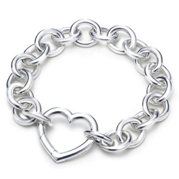 Armband Herz mit 925 Silber versilbert im Schmuckbeutel