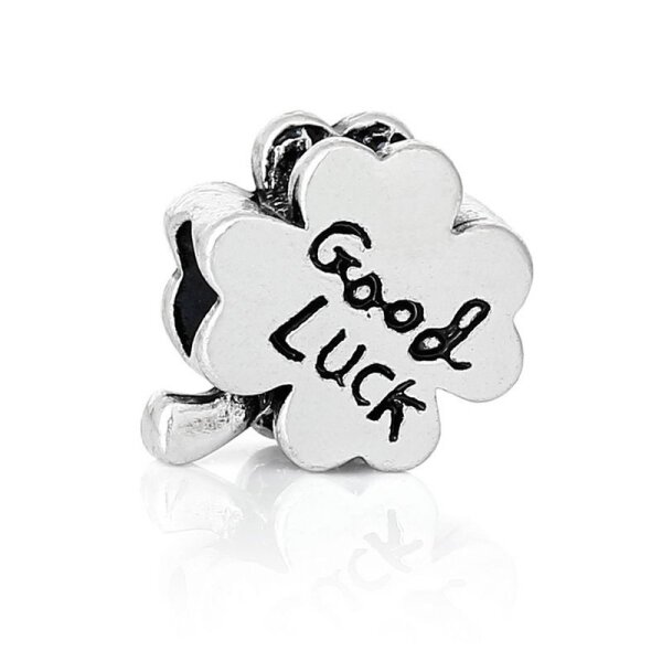 Perle Good Luck mit 925 Silber versilbert im Schmuck Beutel