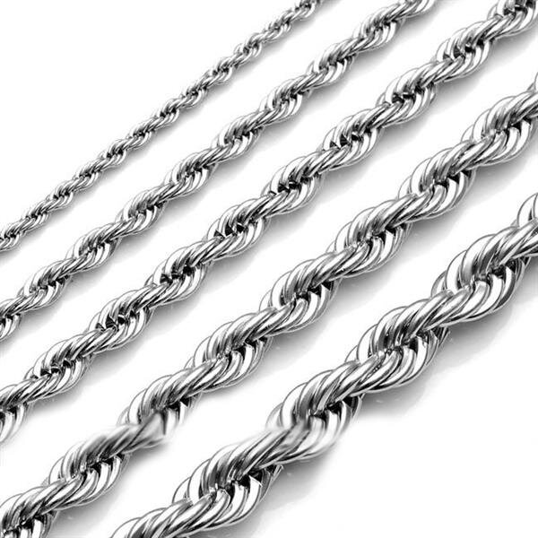 Kordel Kette 2 mm - 6 mm Größen Auswahl UNISEX im Etui