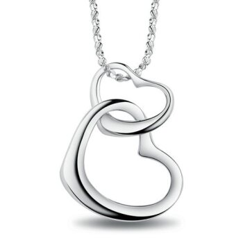 Herz Anhänger Swing inkl. Gliederkette 925 Silber im Etui
