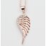 Angel wings pendant " my Angel " 925 silver rosegold plated