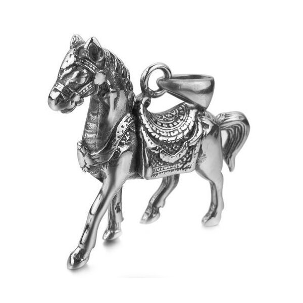Anhänger Pferd 316 L Edelstahl inkl. Kette im Etui