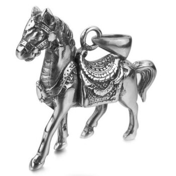 Anhänger Pferd 316 L Edelstahl inkl. Kette im Etui