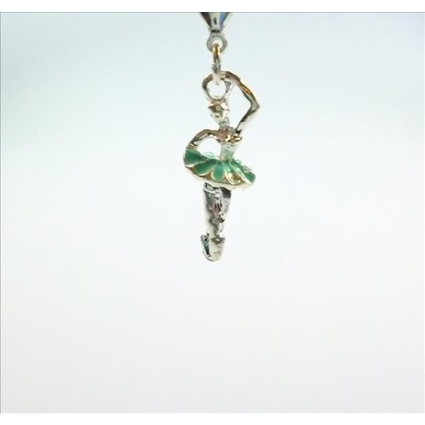 Ballerina Charm mit Emaille