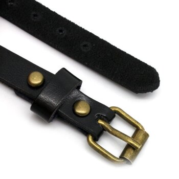 Wickel Leder Armbanduhr Echt Leder schwarz  im Organza...