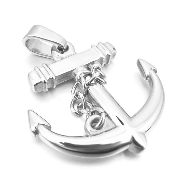 Anhänger Anker 316 L EDELSTAHL inkl. Kette im Etui