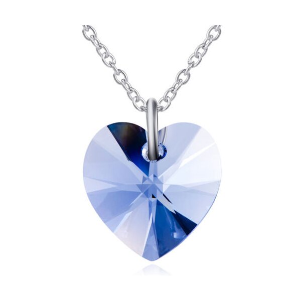 Anhnger Swarovski Elements Heart Magic blue aus 925 Silber inkl. Kette  im Etui