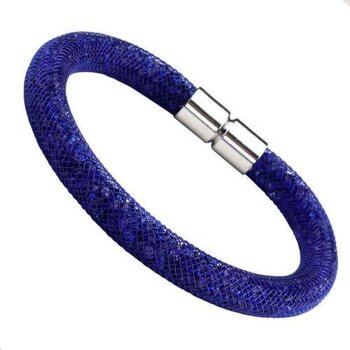 Armband Flying Diamond BLUE Glam  mit Magnetverschluss
