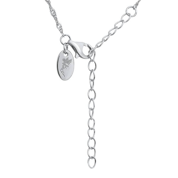 Anhnger Schneeflocke aus  925 Silber mit Zirkonias  inkl. Gliederkette im Etui