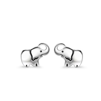 1 Paar Ohr Stecker Elefant 925 Silber massiv im Etui