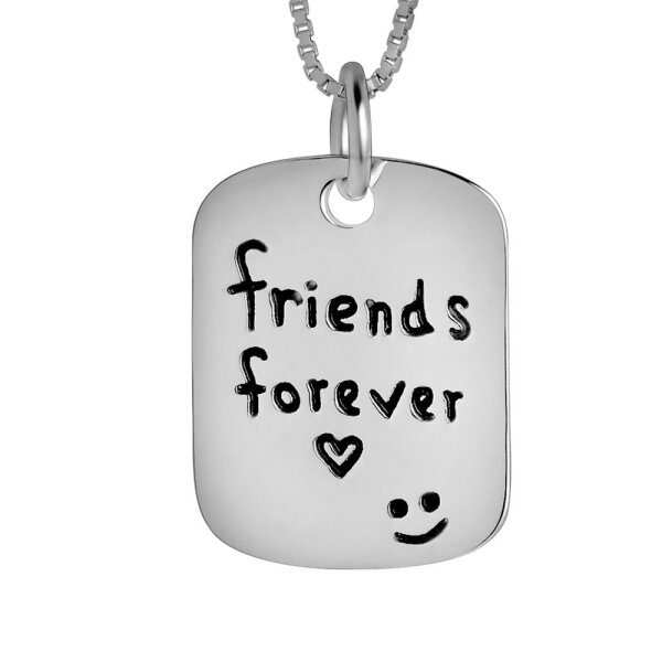 Anhnger  friends forever  :) aus 925 Silber inkl. Kette im Etui