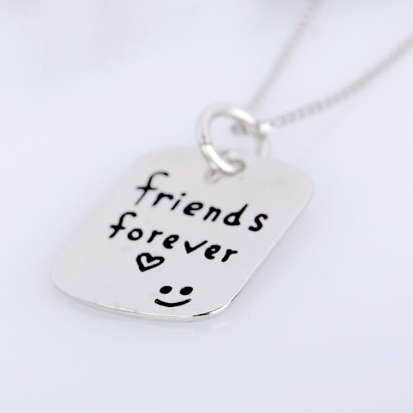 Anhnger  friends forever  :) aus 925 Silber inkl. Kette im Etui