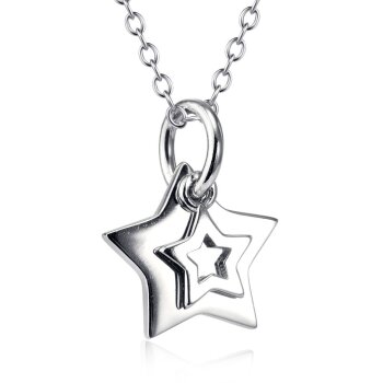 Anhänger Sterne aus 925 Silber inkl. Gliederkette 925...