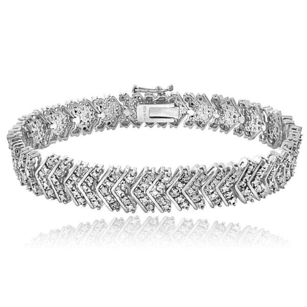 Armband Brilliant GLAM mit Zirkonias aus 925 Silber im Etui