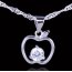 Silber Anhänger Apfel  mit Zirkonia aus 925 Silber  OHNE KETTE