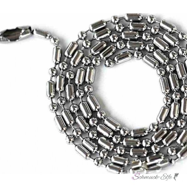 Edelstahl Kugel Kette Classic 60 cm