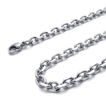 Edelstahl Glieder Kette Classic Größenauswahl 50 cm
