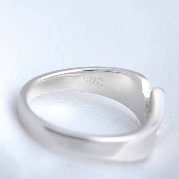 Ring Engelsflügel aus 925 Silber rhodiniert im Etui
