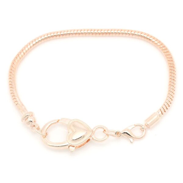 Charms Armband Herzilein rosegold