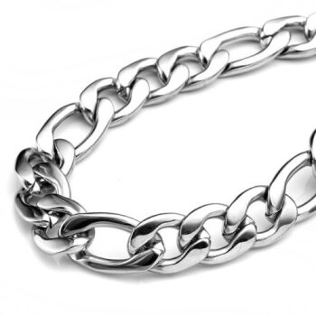 Armband Panzer Figaro 1 cm breit aus 316 L Edelstahl im...